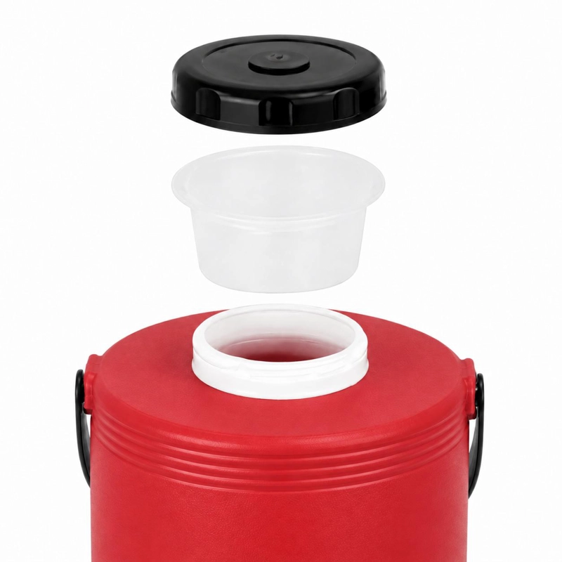 MAXI TERMO 6 LITROS TERMOLAR ROJO PARA AGUA CALIENTE Y FRIA - 8