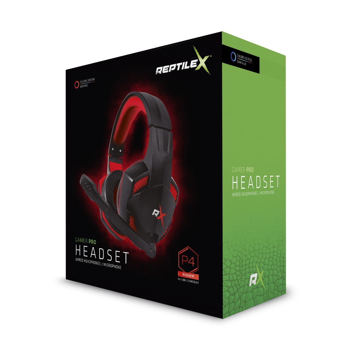 AUDÍFONOS GAMER REPTILEX HEADSET RX0001R PC PS4 XBOX SWITCH SMARTPHONE - 4