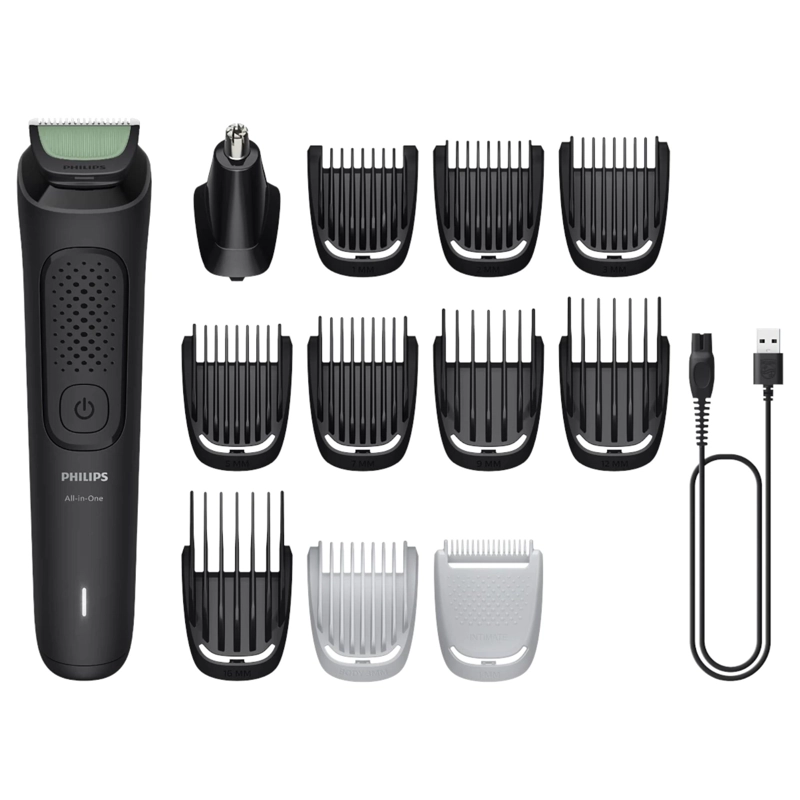 KIT CUIDADO PERSONAL INALÁMBRICO PHILIPS MG3731 2 VELOCIDADES BARBA Y CABELLO - 3