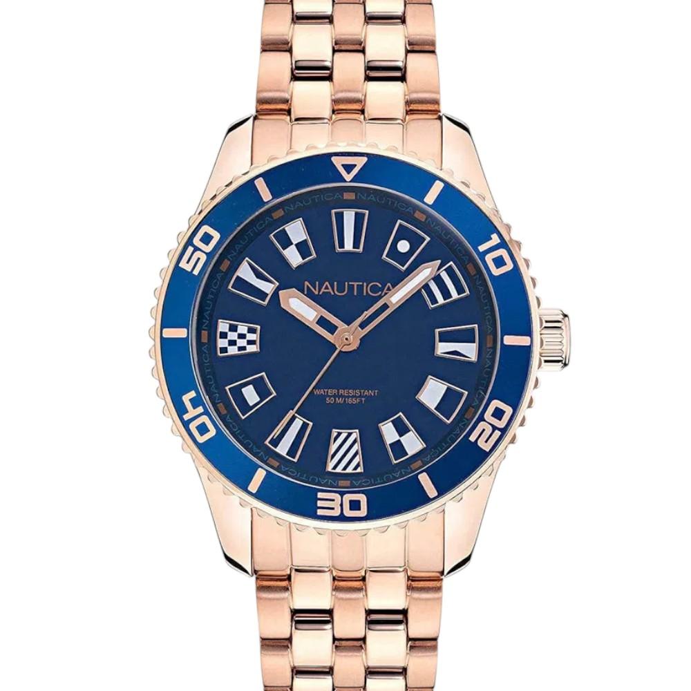 RELOJ NAUTICA MUJER DELUXE EDITION ORO ROSA NAPPBS027 - 1