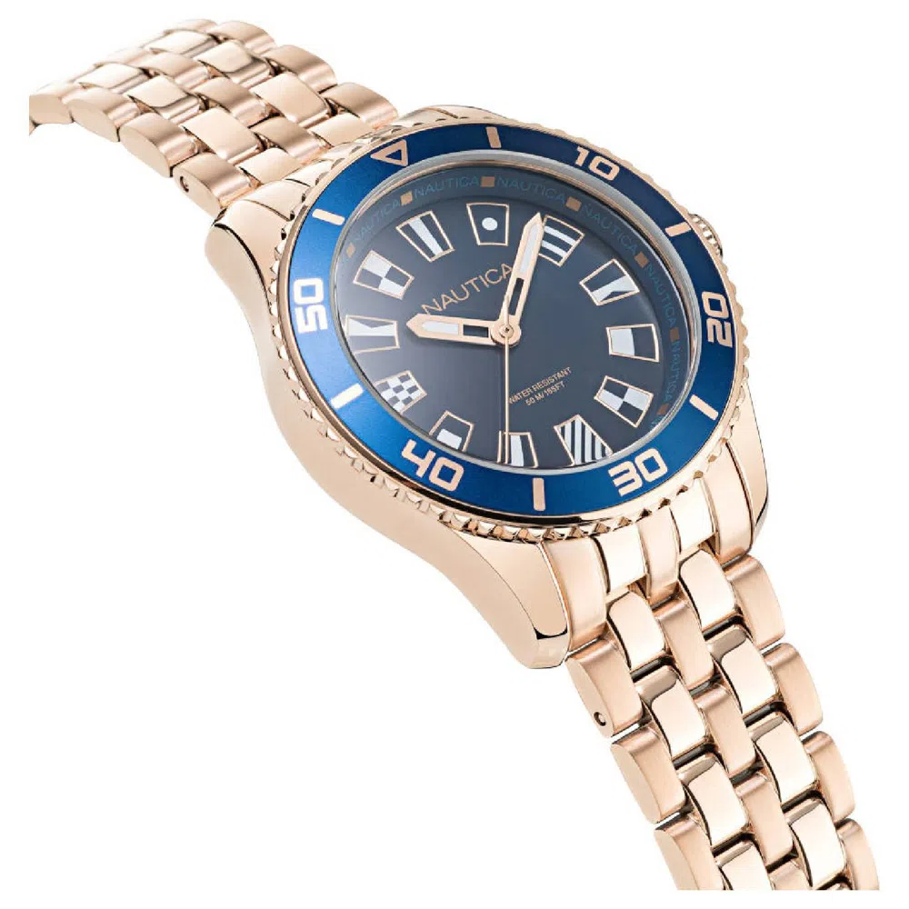RELOJ NAUTICA MUJER DELUXE EDITION ORO ROSA NAPPBS027 - 6