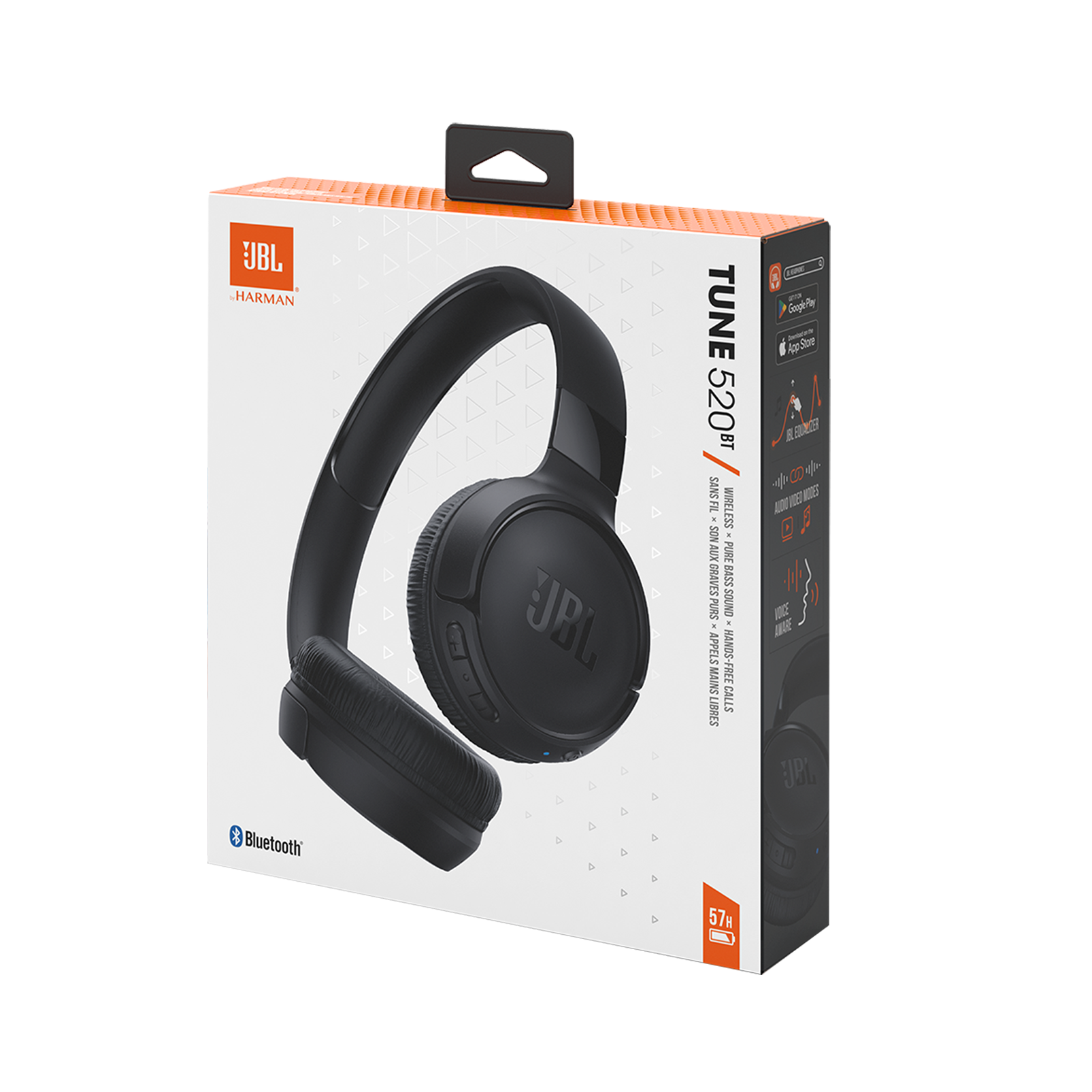 AUDÍFONOS JBL T520BT 57 BLUETOOTHHRS NEGRO - 1
