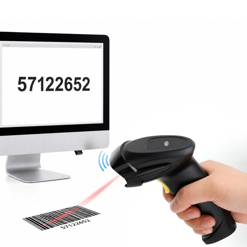 LECTOR DE CÓDIGOS DE BARRA UTEK UT-BSCW30 2G INALÁMBRICO CCD 2.4G RECARGABLE - 2