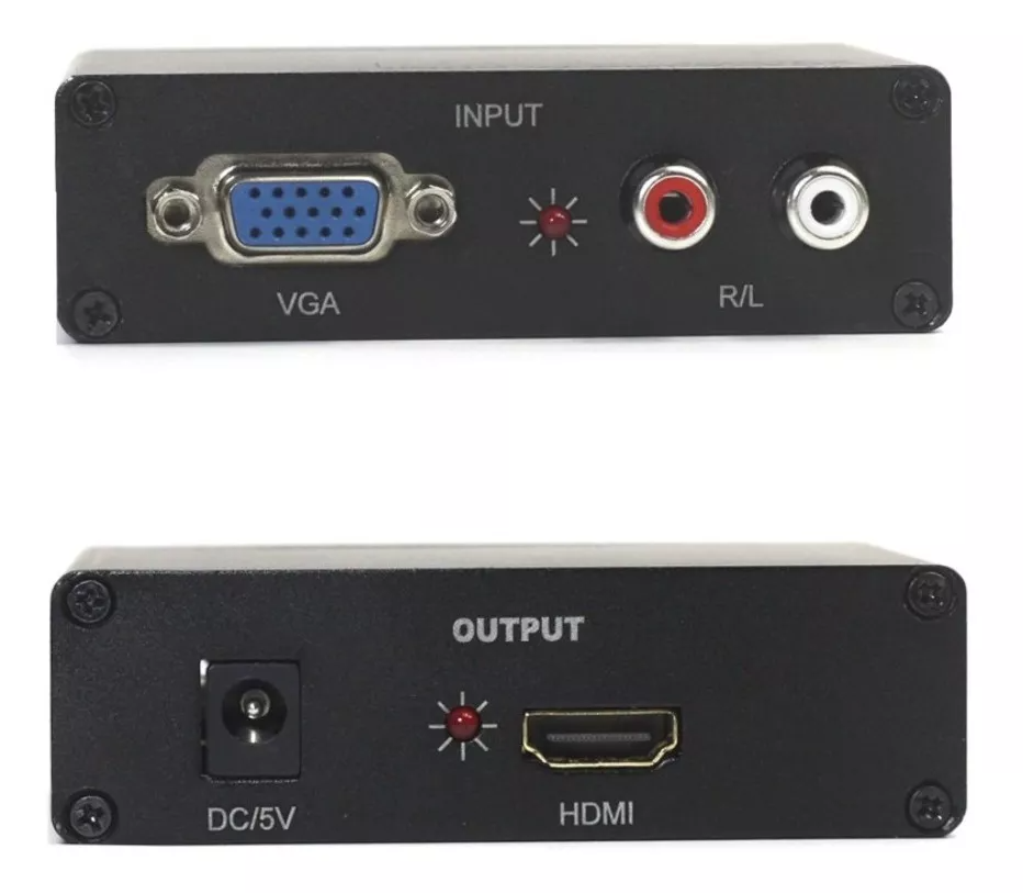 CONVERSOR ALÁMBRICO DBLUE VGA A HDMI CON AUDIO HD 60HZ FULL HD 1080P HGA06 - 1