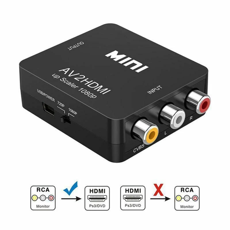 CONVERSOR ALÁMBRICO ULINK ENTRADA RCA A SALIDA HDMI FULL HD 1080P - 7