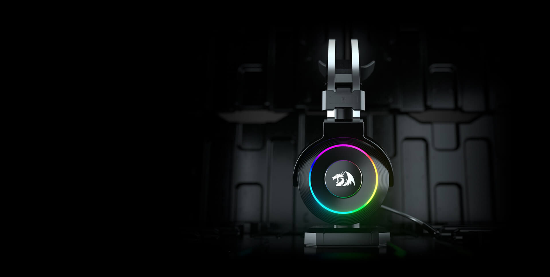 AUDÍFONOS REDRAGON H320BLACK USB LAMIA AUDIO 7.1 INCLUYE SOPORTE - 7