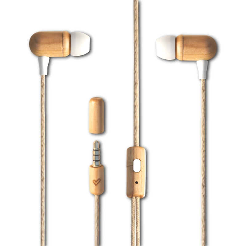 AUDÍFONOS ENERGY SISTEM 450428 MADERA ECO CHERRY WOOD CONECTOR JACK 3.5MM - 1