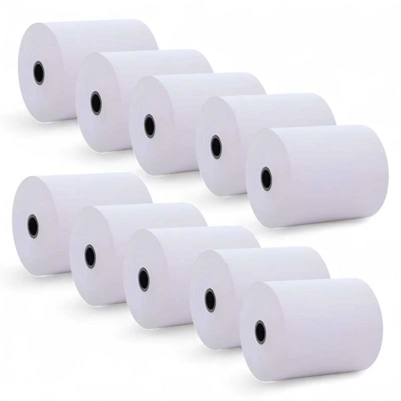 PACK X 10 ROLLOS TÉRMICO OEM 80X80MM PREMIUM QUALITY 59G - 4