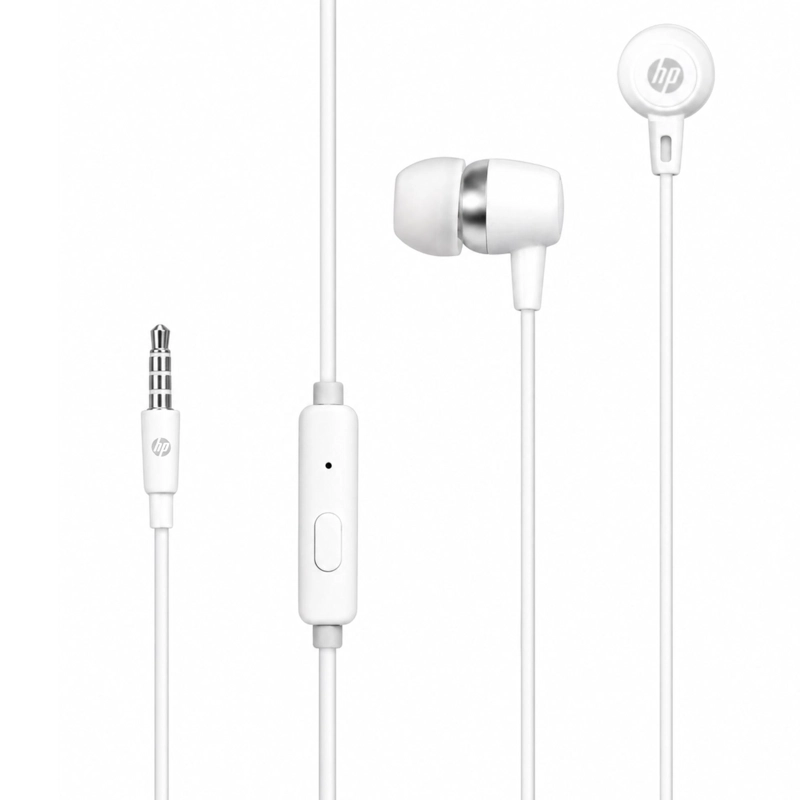 AUDÍFONOS HP IN EAR MANOS LIBRES DHE-7000W BLANCO - 3