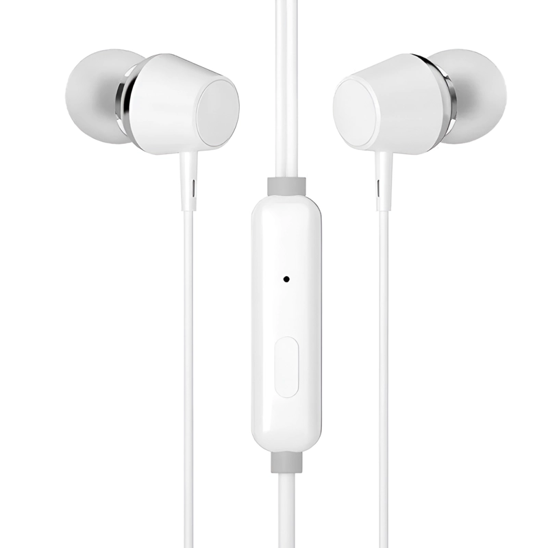 AUDÍFONOS HP IN EAR MANOS LIBRES DHE-7000W BLANCO - 7