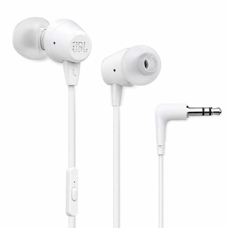 AUDÍFONOS JBL IN EAR MANOS LIBRES C50HI HARMAN BASS BLANCO - 2