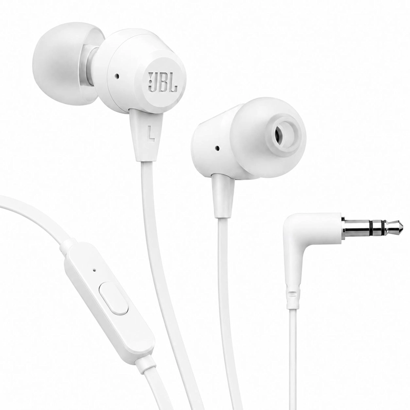 AUDÍFONOS JBL IN EAR MANOS LIBRES C50HI HARMAN BASS BLANCO - 3