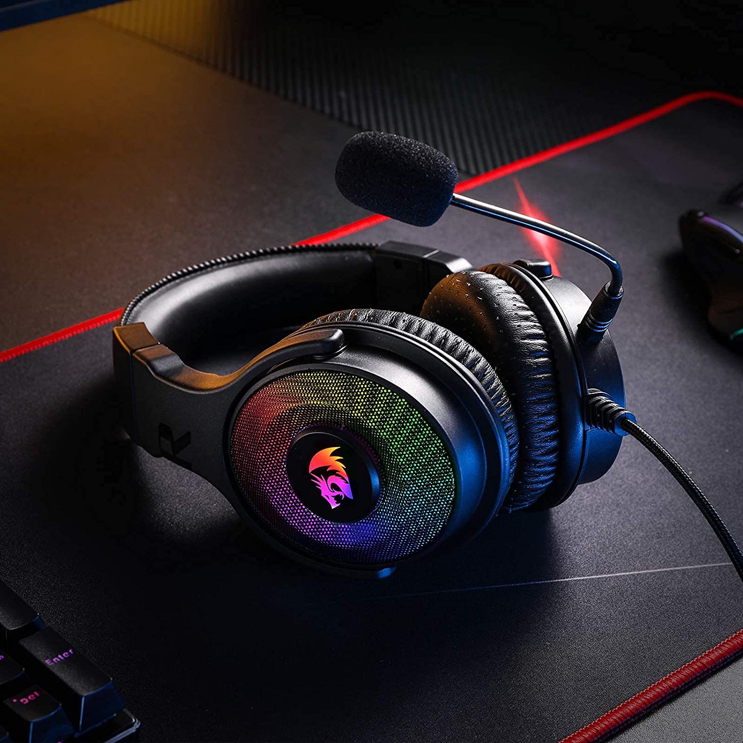 AUDÍFONOS REDRAGON H350RGB USB PANDORA AUDIO 7.1 ENVOLVENTE MULTIPLATAFORMA - 4