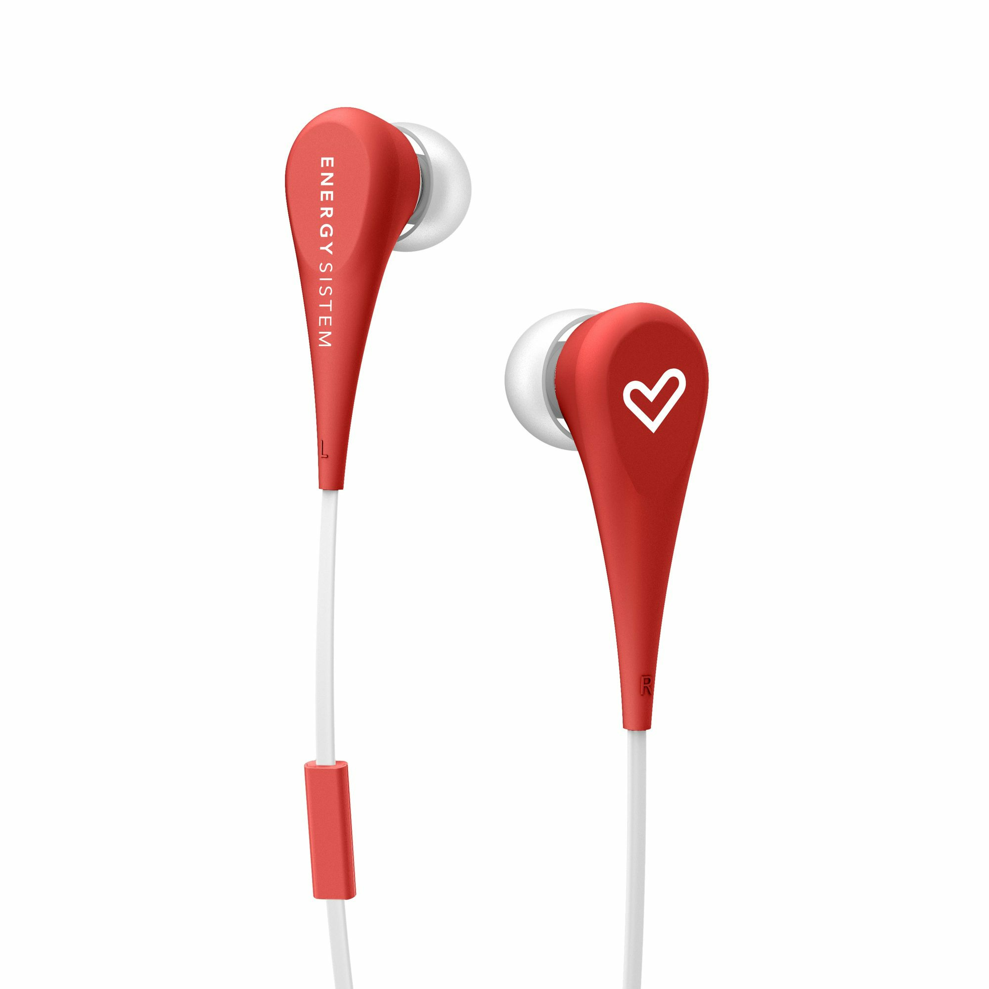 AUDÍFONOS ENERGY SISTEM 446001 EARPHONES STYLE 1+ ROJO MICRÓFONO - 3