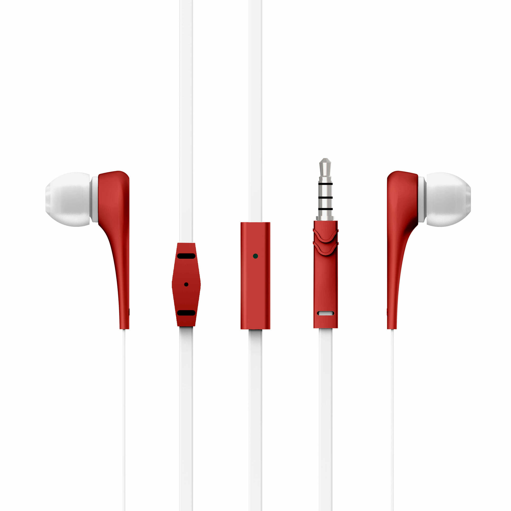 AUDÍFONOS ENERGY SISTEM 446001 EARPHONES STYLE 1+ ROJO MICRÓFONO - 4