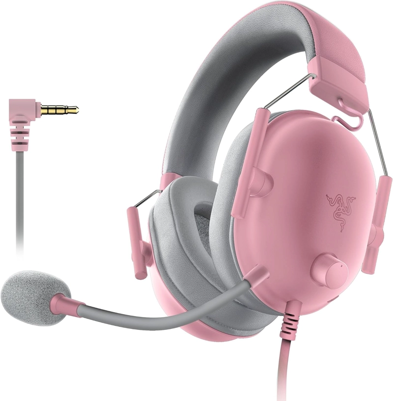 AUDÍFONOS RAZER RZ04-03240800-R3U1 BLACKSHARK V2 X QUARTZ MULTIPLATAFORMA ROSA - 3