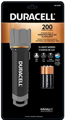 LINTERNA DURACELL 7227-DF200 FLOTAC INFINITY X1 DE 200 LUMENES LED IPX4 - 6