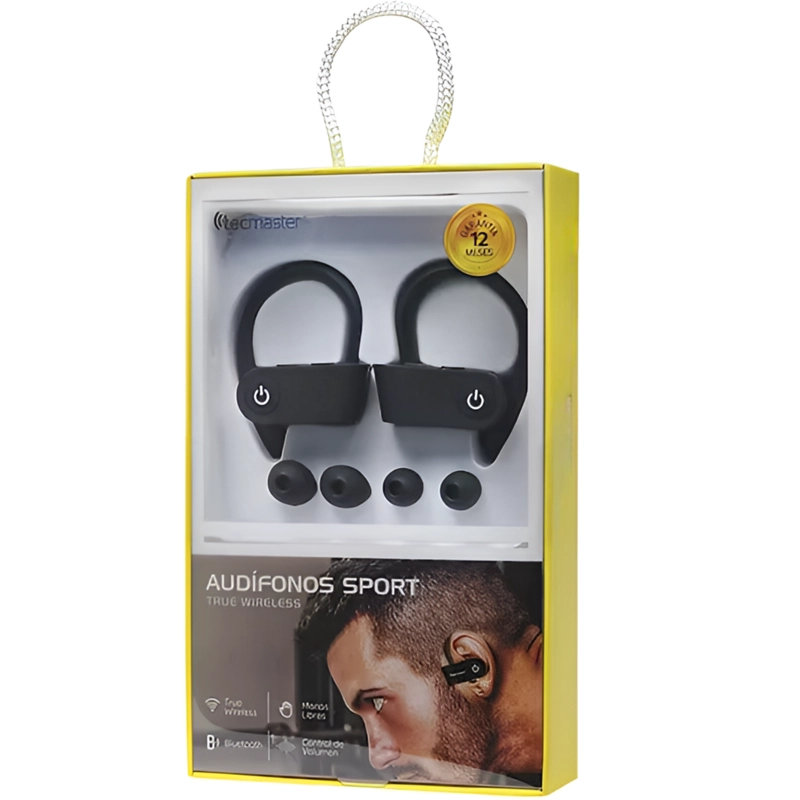 AUDÍFONOS TECMASTER TRUE WIRELESS DEPORTIVOS TM-300507 EDR+ ASISTENTE VOZ BLUETOOTH 5.0 - 8