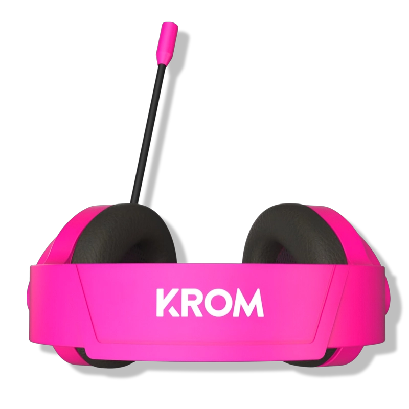 AUDÍFONOS GAMER KROM HEADSET KHALI BARBIE MULTIPLATAFORMA ROSADO - 4