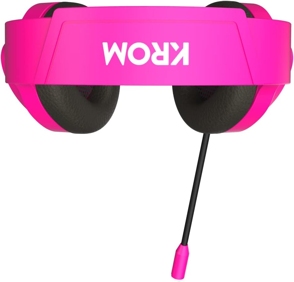 AUDÍFONOS GAMER KROM HEADSET KHALI BARBIE MULTIPLATAFORMA ROSADO - 6