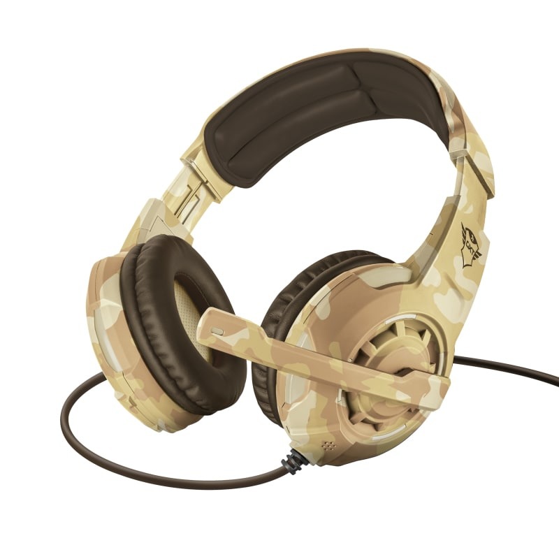 AUDÍFONOS GAMER TRUST HEADSET GXT310D RADIUS DESERT MULTIPLATAFORMA 22208 - 1