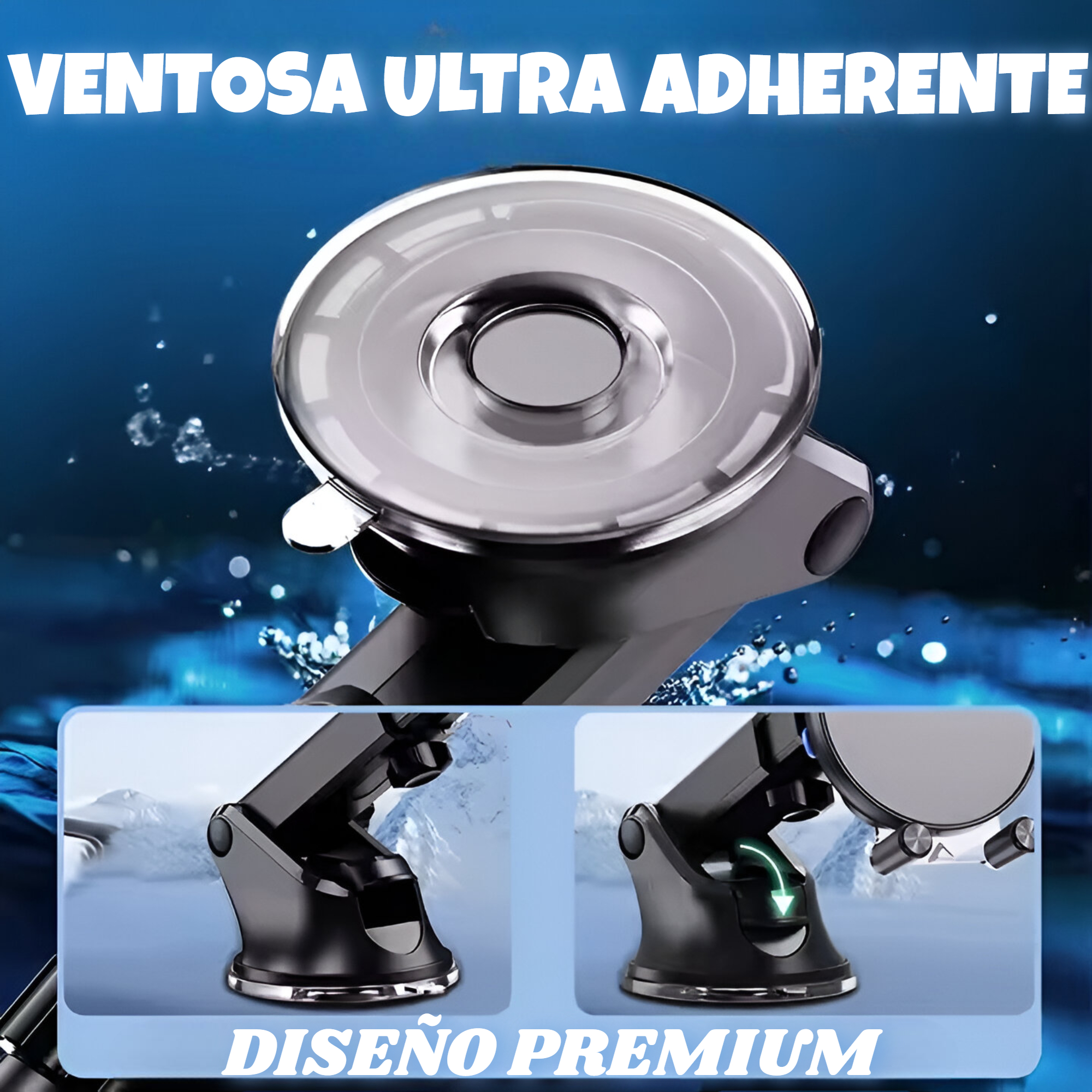 SOPORTE DE AUTO TECMASTER TM200543 CON CARGA INALÁMBRICA 15W - 5