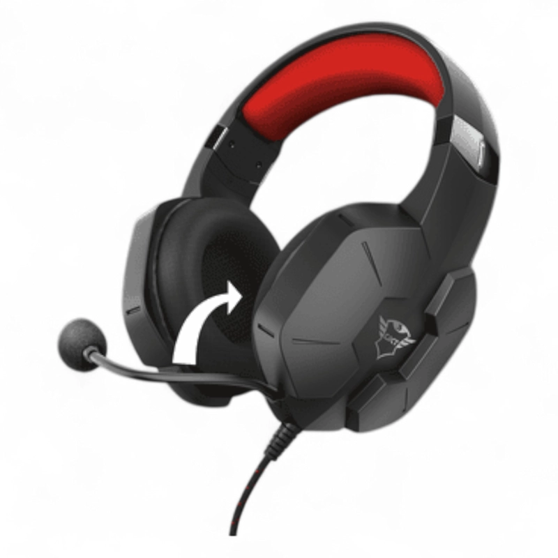 AUDÍFONOS GAMER TRUST HEADSET GXT322 CARUS MULTIPLATAFORMA NEGRO - 9