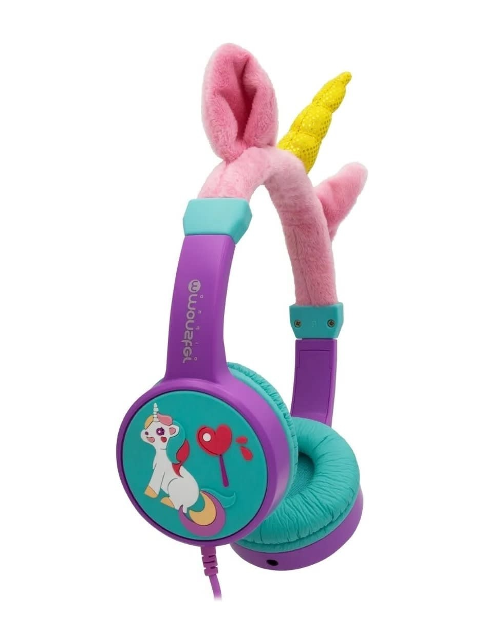 AUDÍFONOS MONSTER AUDIO CK01M INFANTIL UNICORNIO MORADO - 2