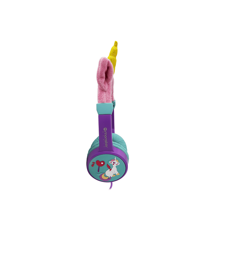 AUDÍFONOS MONSTER AUDIO CK01M INFANTIL UNICORNIO MORADO - 3