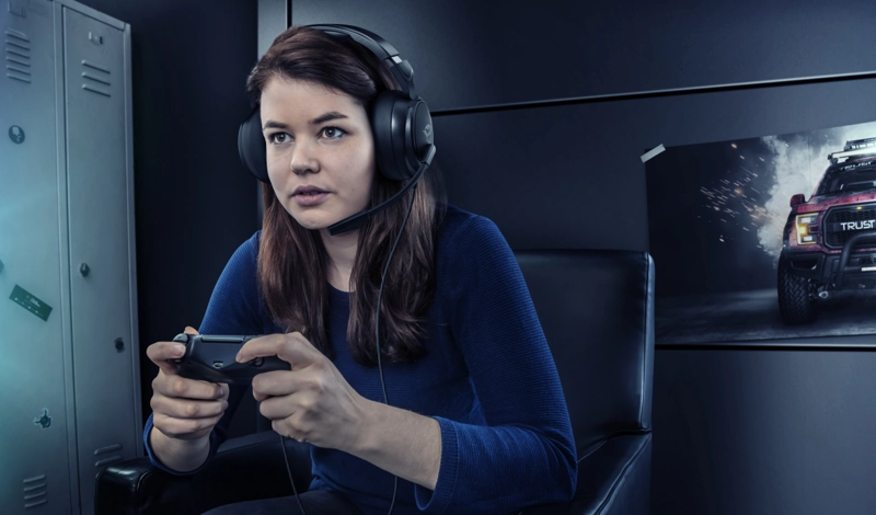 AUDÍFONOS GAMER TRUST HEADSET GXT433K 23381 PYLO MULTIPLATAFORMA NEGRO - 8
