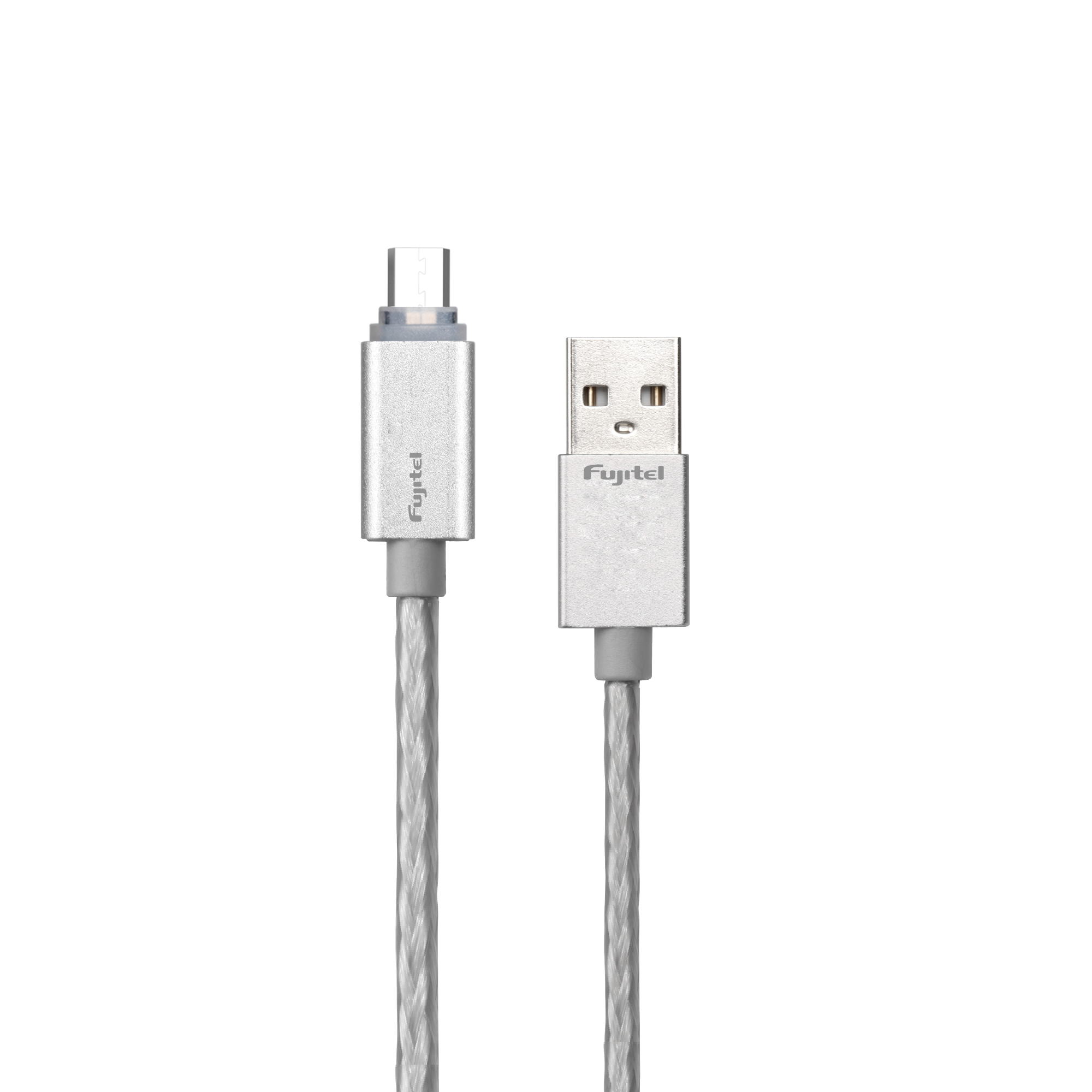 CABLE DE DATOS FUJITEL MICRO USB CON LED INDICADORA DE CARGA - 1