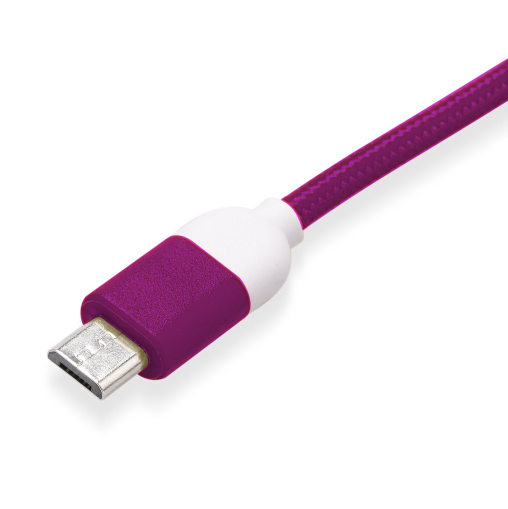CABLE DE DATOS MICRO USB 1 MT PANTONE HIGH SPEED MORADO - 3
