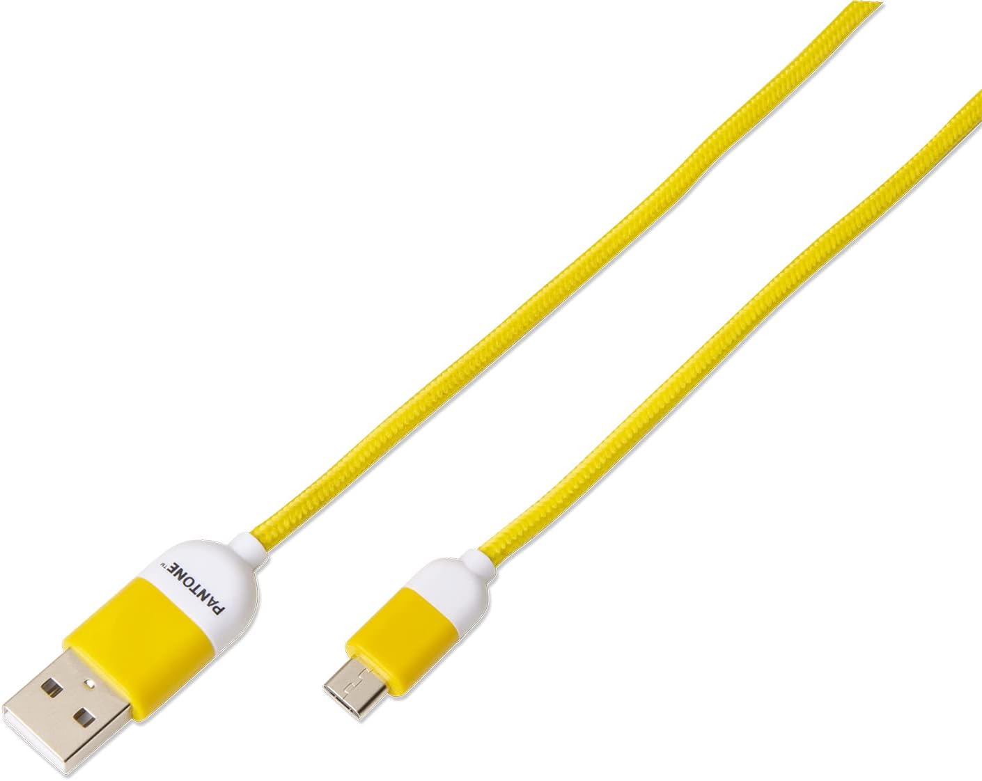 CABLE DE DATOS MICRO USB 1 MT PANTONE HIGH SPEED AMARILLO - 2