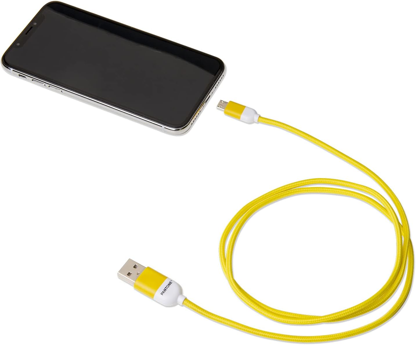 CABLE DE DATOS MICRO USB 1 MT PANTONE HIGH SPEED AMARILLO - 3