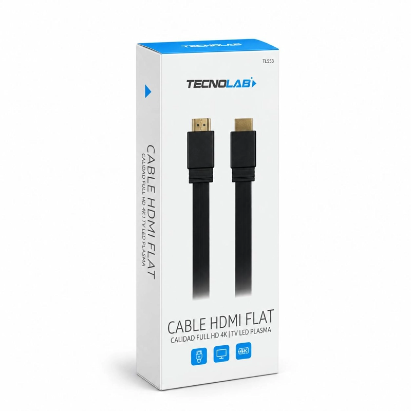 CABLE ALÁMBRICO DBLUE HDMI PLANO 3 METROS CON COMPATIBILIDAD 4K/FHD FT30 - 8