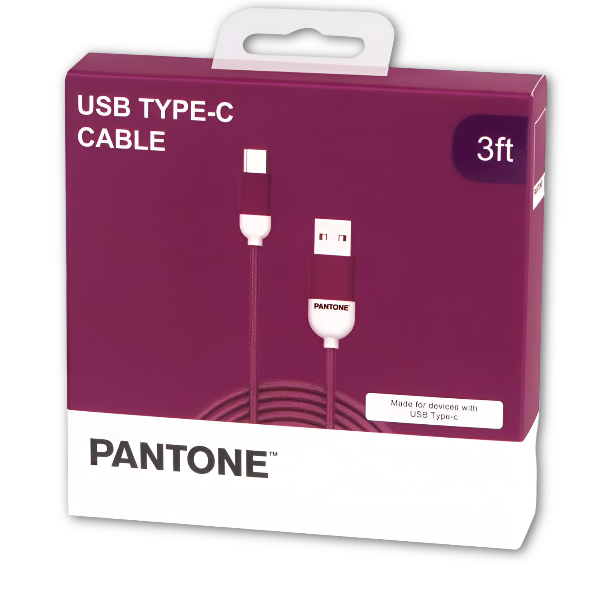 CABLE DE DATOS TYPE-C REFORZADO 1M PANTONE ANDROID AUTO MORA - 1