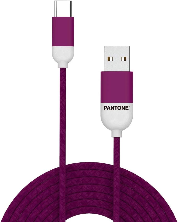 CABLE DE DATOS TYPE-C REFORZADO 1M PANTONE ANDROID AUTO MORA - 2
