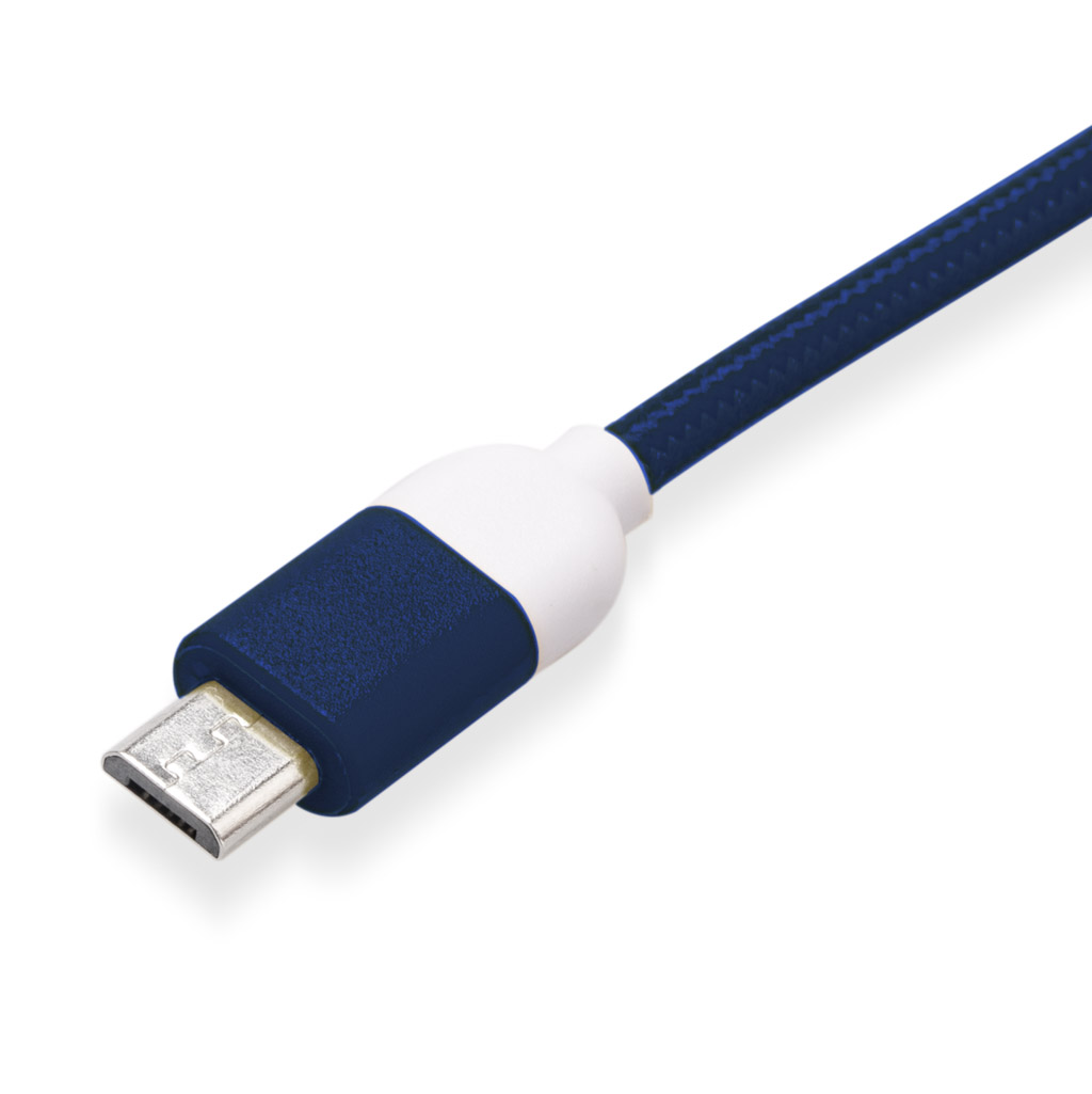 CABLE DE DATOS MICRO USB 1 MT PANTONE HIGH SPEED AZUL - 3