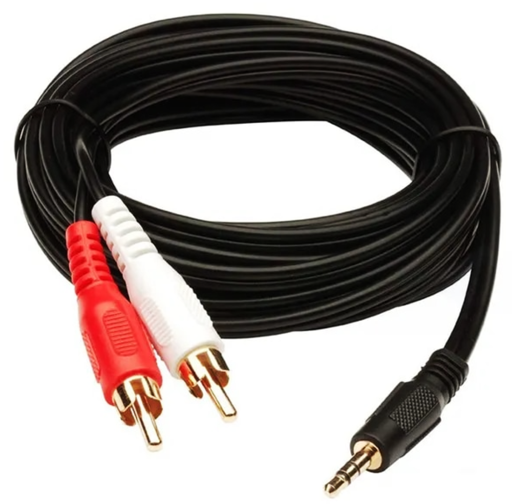 CABLE DE AUDIO (2X1) JACK 3.5MM A RCA 3 MT ULINK DELUXE LINE - 7