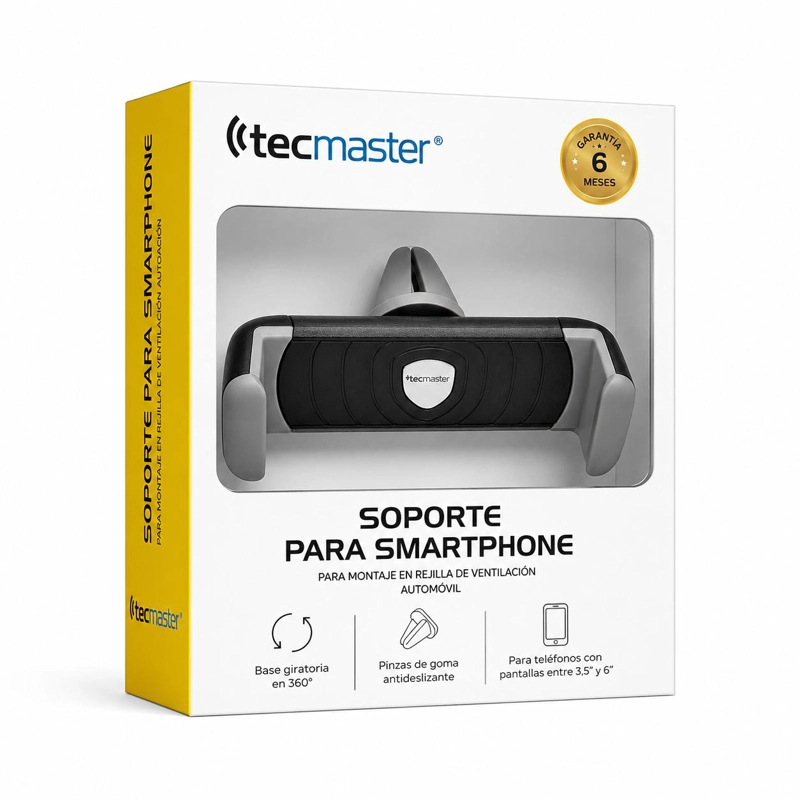 SOPORTE DE AUTO TECMASTER TM-AT-PH30 PARA REJILLA RETRÁCTIL - 7