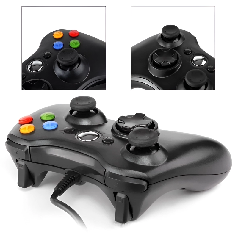 JOYSTICK XBOX 360 TECNOLAB USB PARA XBOX 360 & PC WIRED EDITION X-360 BLACK - 5