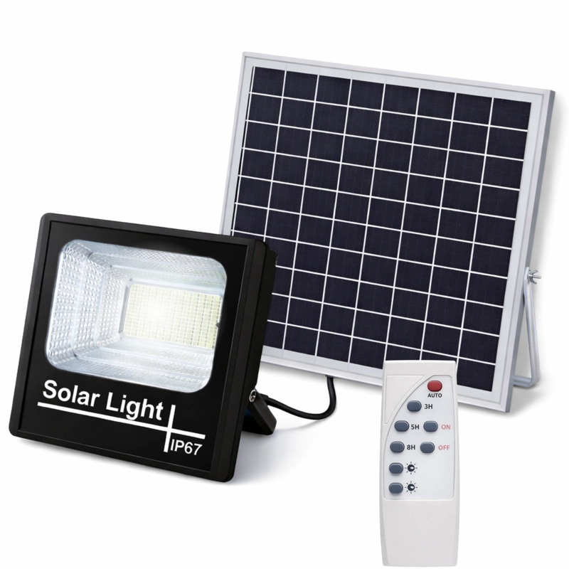 FOCO SOLAR DBLUE DBFLED002 EXTERIOR 25 W IP67 CON PANEL HD + CONTROL REMOTO - 2