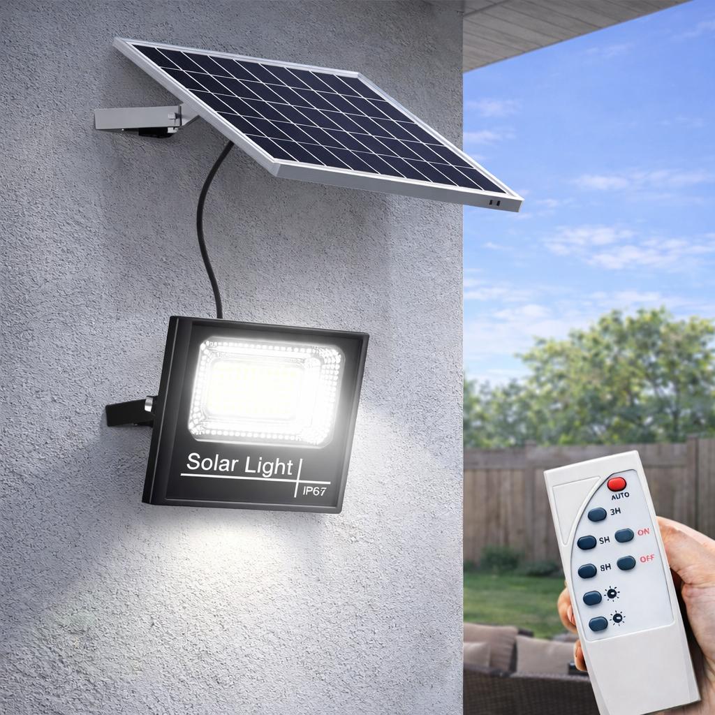 FOCO SOLAR DBLUE DBFLED002 EXTERIOR 25 W IP67 CON PANEL HD + CONTROL REMOTO - 8