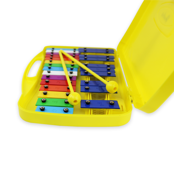 METALÓFONO HENDRIX 25 TONOS+ 2 BAQUETA HX0011 AMARILLO - 3