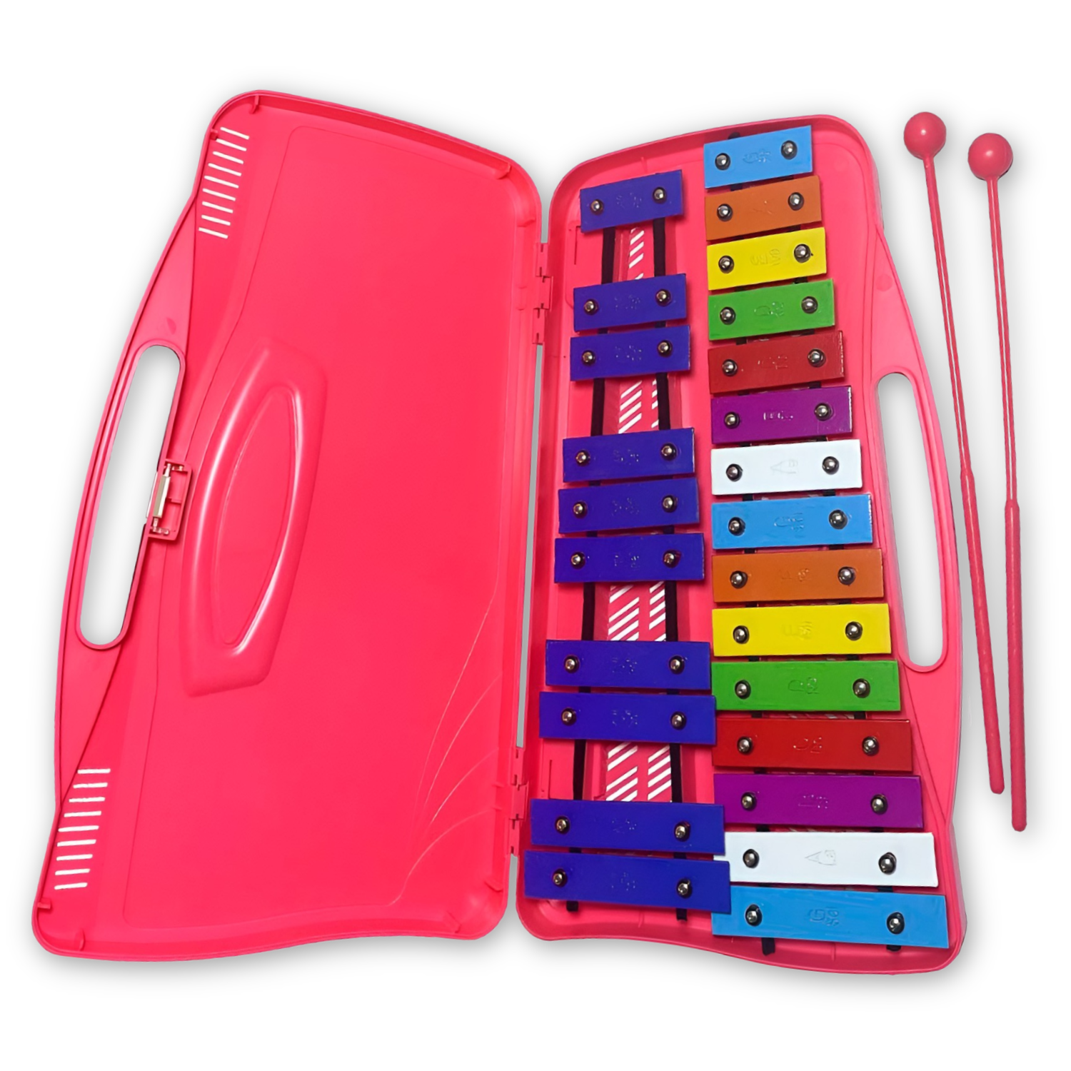 METALÓFONO HENDRIX 25 TONOS+ 2 BAQUETA HX0058 ROSADO - 1