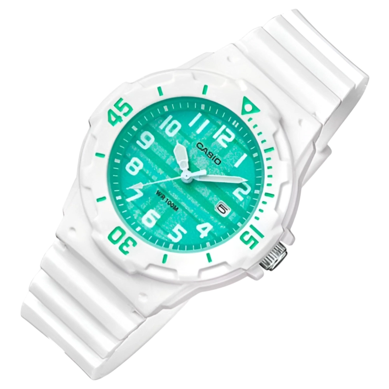 RELOJ CASIO NIÑA DIGITAL LRW200H3CVDF BLANCO VERDE - 5