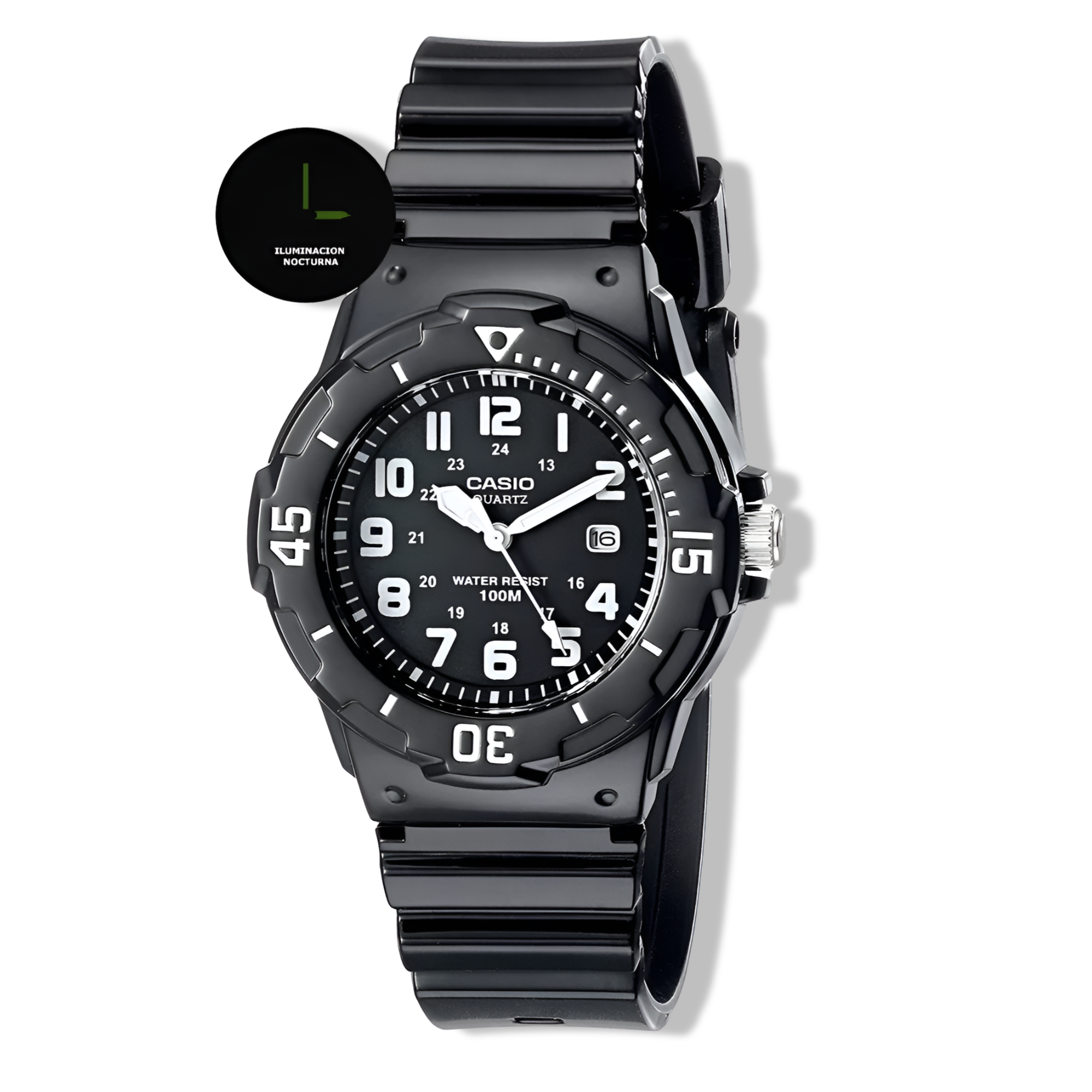 RELOJ CASIO MUJER CUARZO LRW200H1BVDF NEGRO - 2