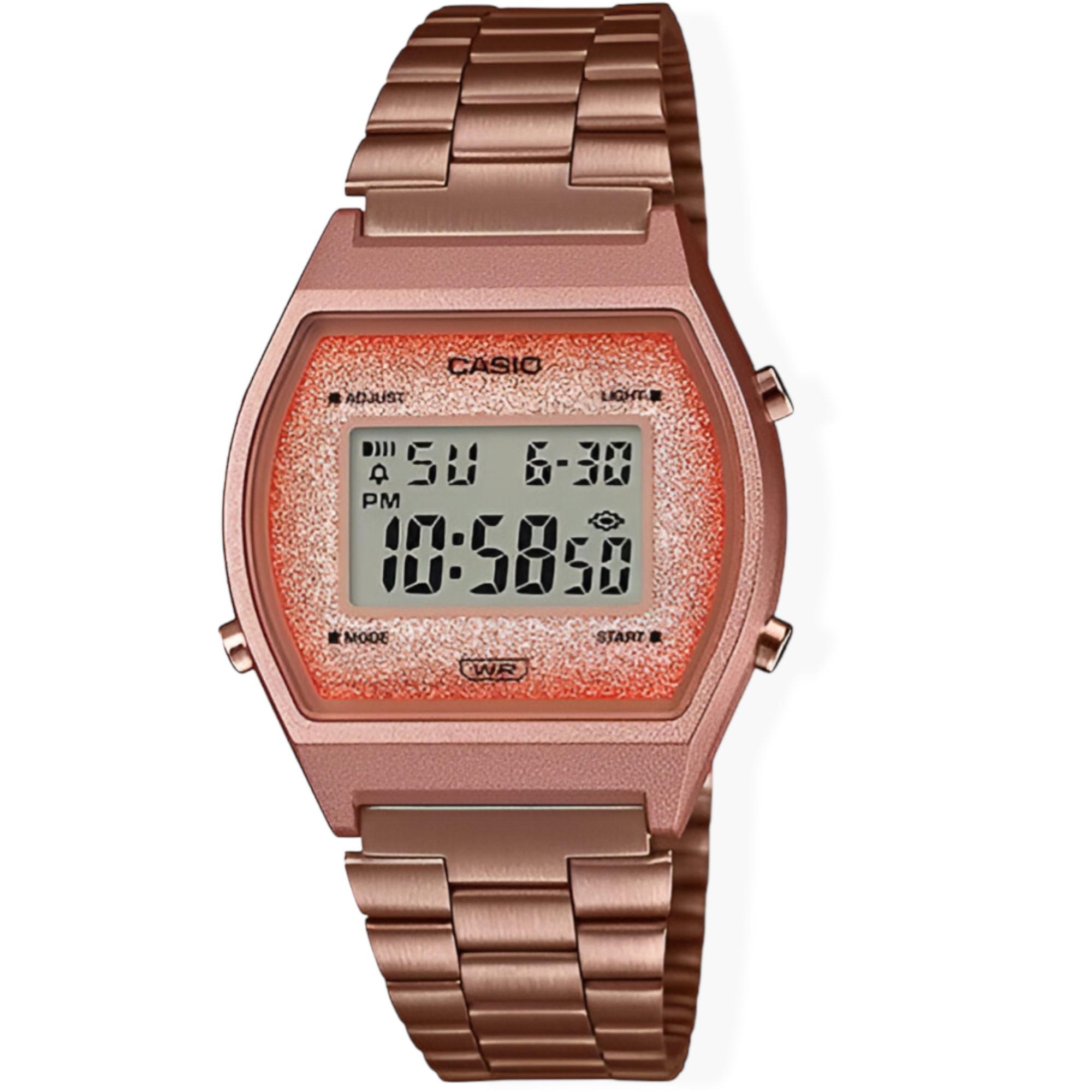 RELOJ CASIO MUJER DIGITAL ORO ROSA B640WCG5DF CLASSIC EDITION - 1