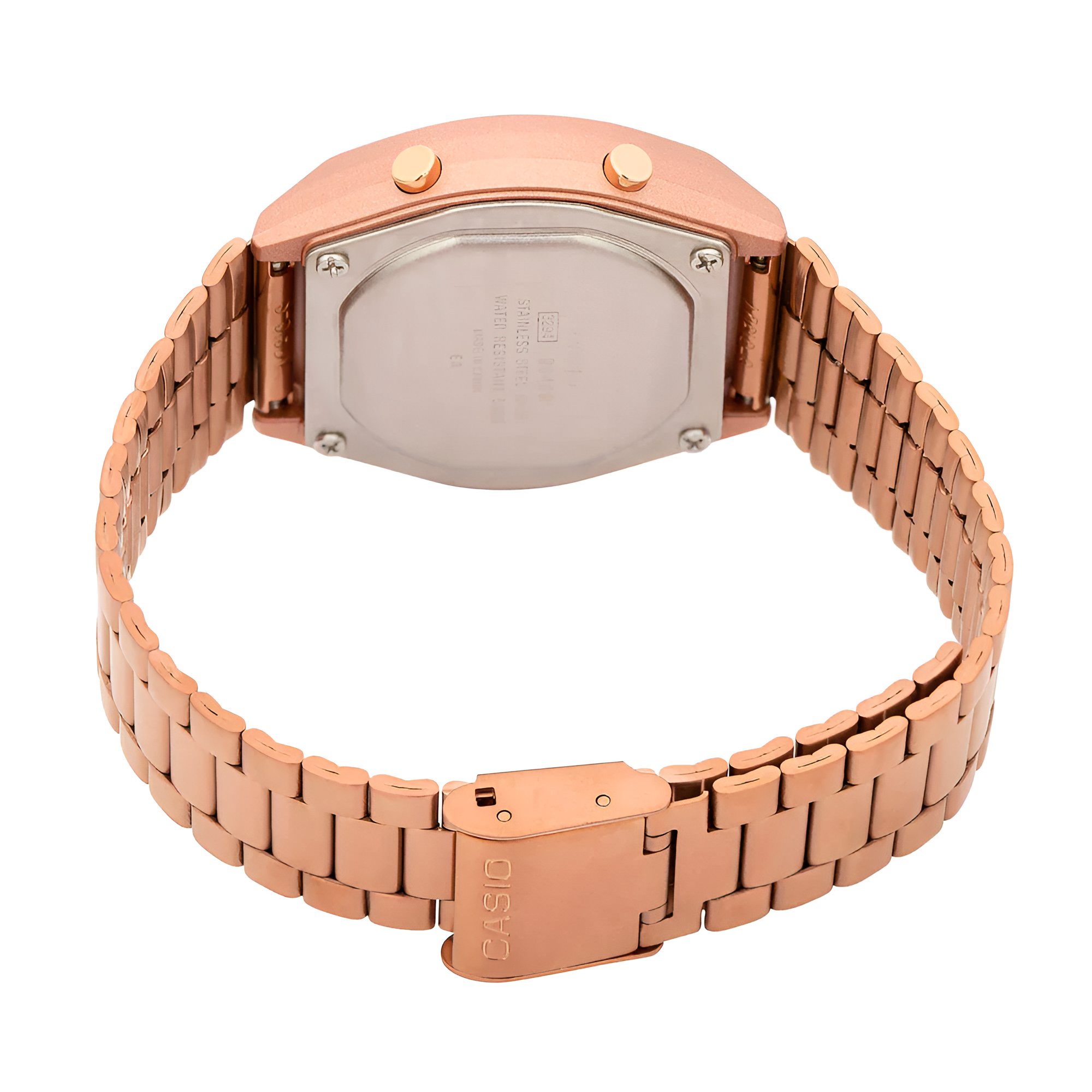 RELOJ CASIO MUJER DIGITAL ORO ROSA B640WCG5DF CLASSIC EDITION - 5