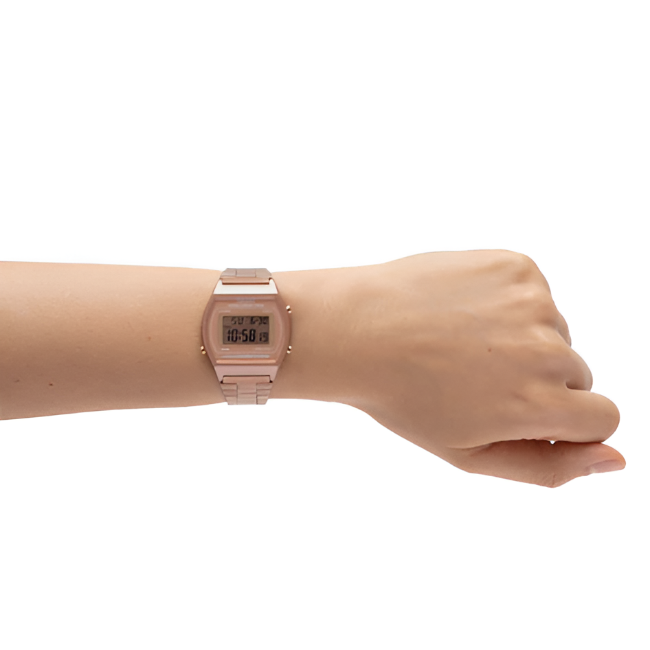 RELOJ CASIO MUJER DIGITAL ORO ROSA B640WCG5DF CLASSIC EDITION - 7